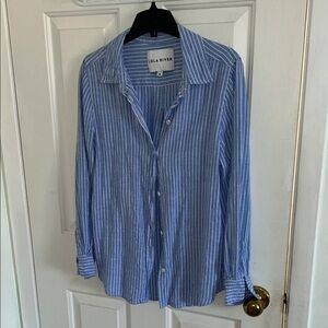 Lola River Blue Stripe Button-Down Shirt